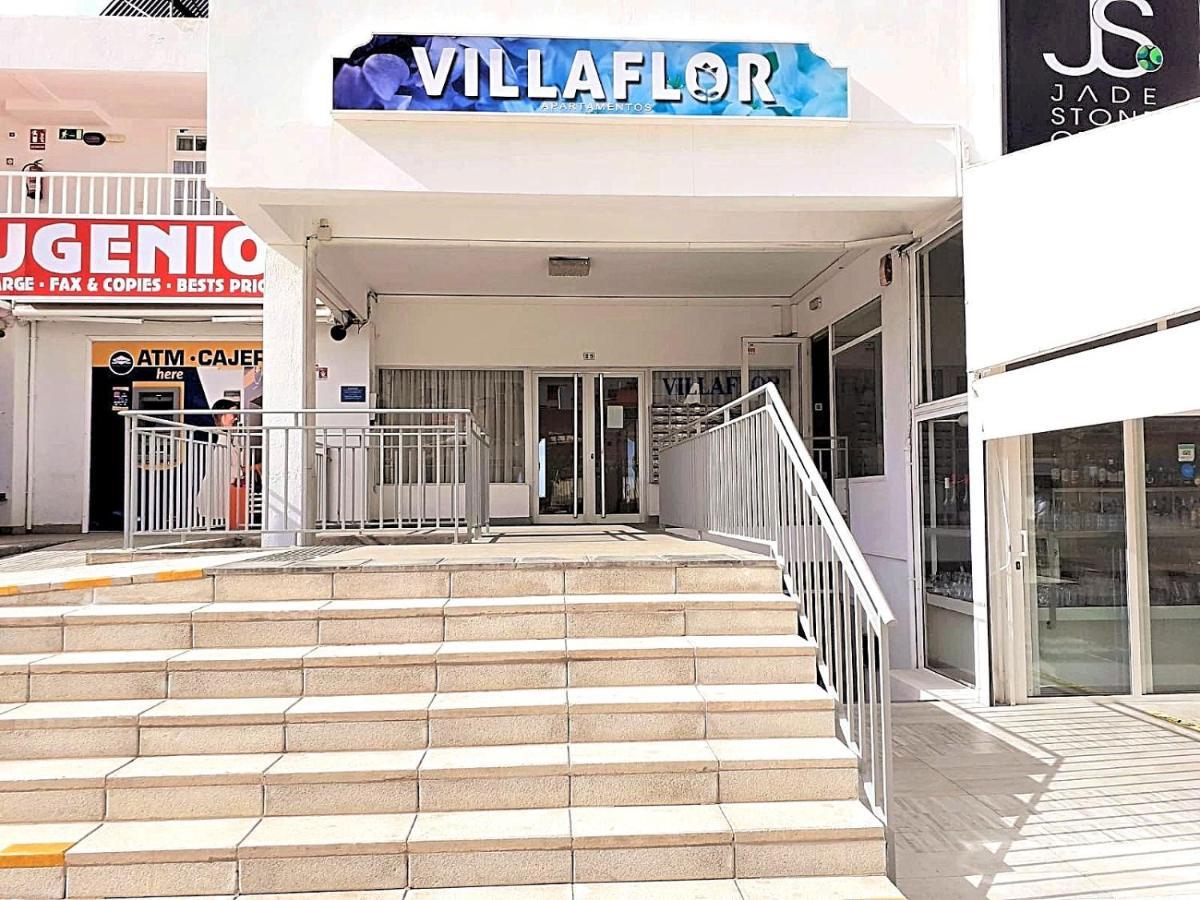 First Line Villa Floor Studio Apartment With Amazing Sea View Air Conditioned Just 50M From The Beach Costa Adeje  Bagian luar foto